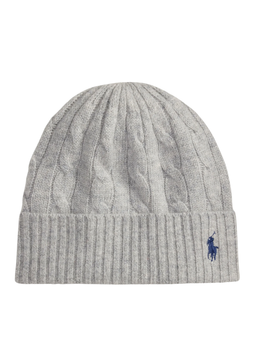 Ralph Lauren - Pletena zimska kapa (Siva)